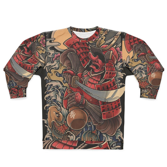 Drunken Samurai Japanese Tattoo Art Sweatshirt