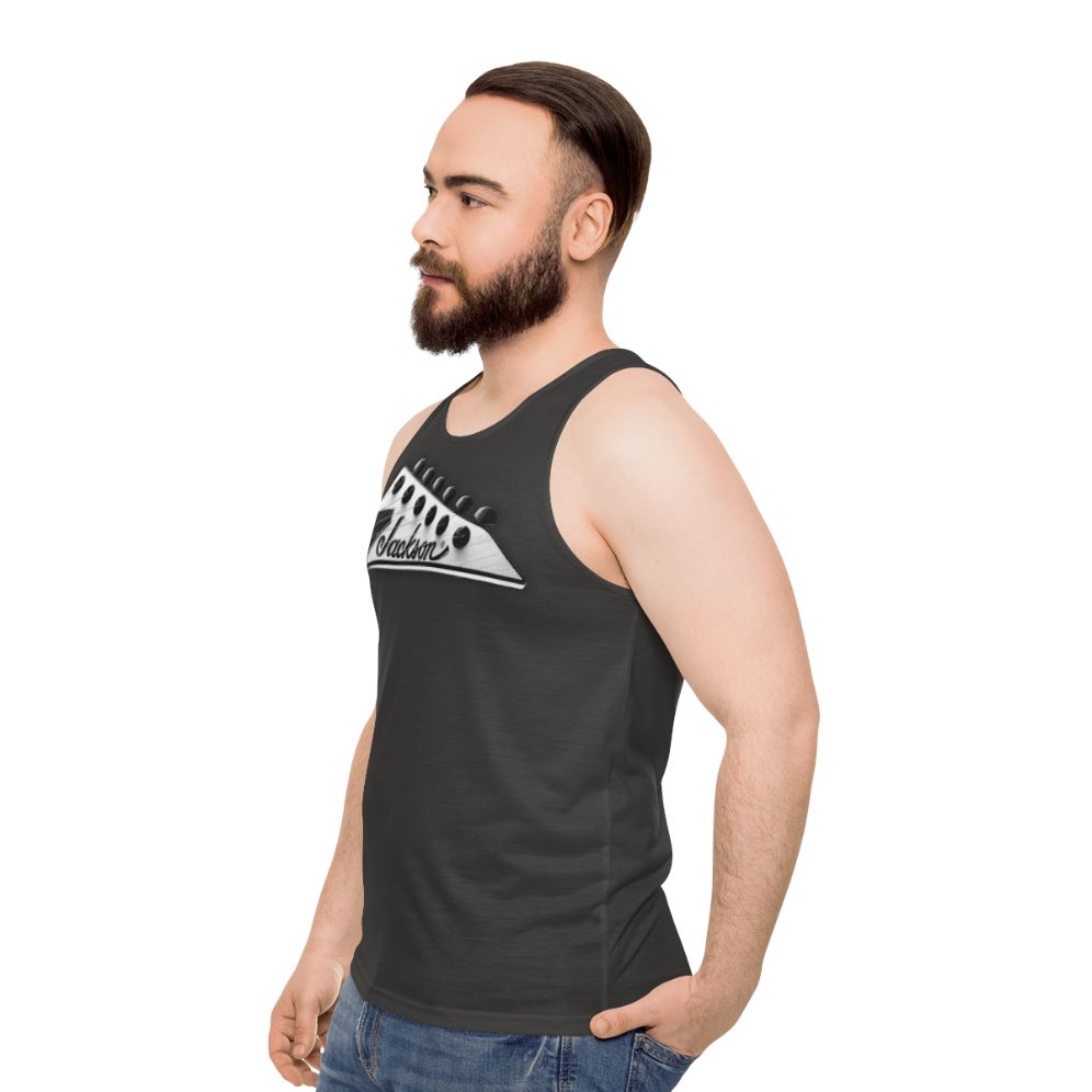 Jackson Headstock Unisex Tank Top - men side