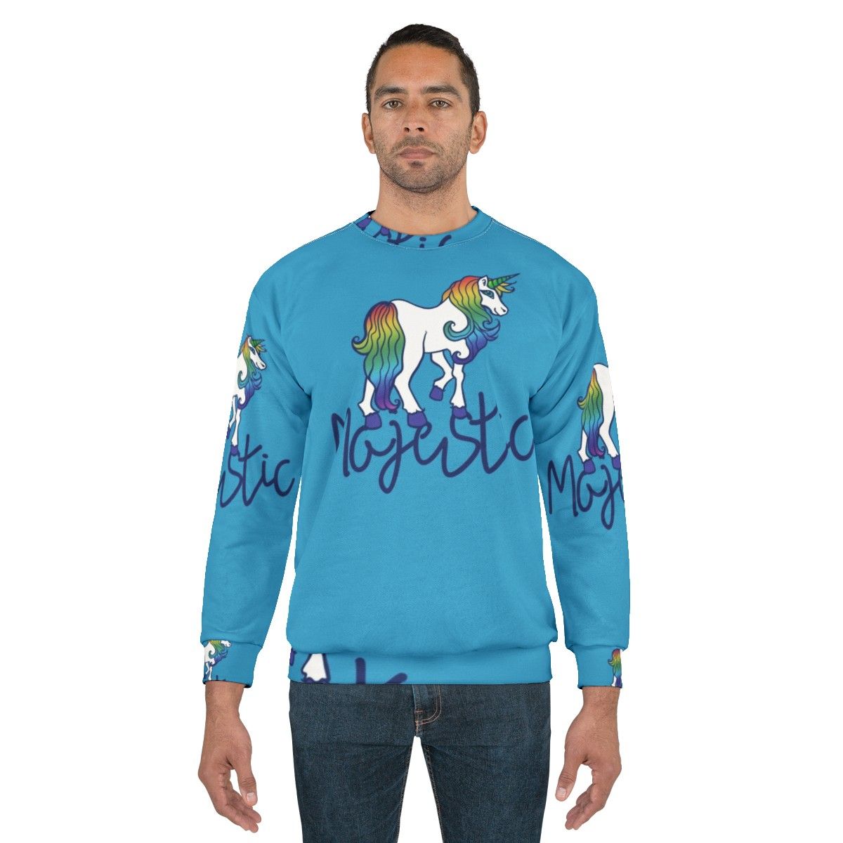 Majestic magical unicorn sweatshirt - men