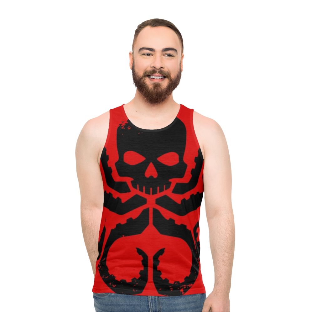 Hydra Badge Marvel Superhero Black Unisex Tank Top - men