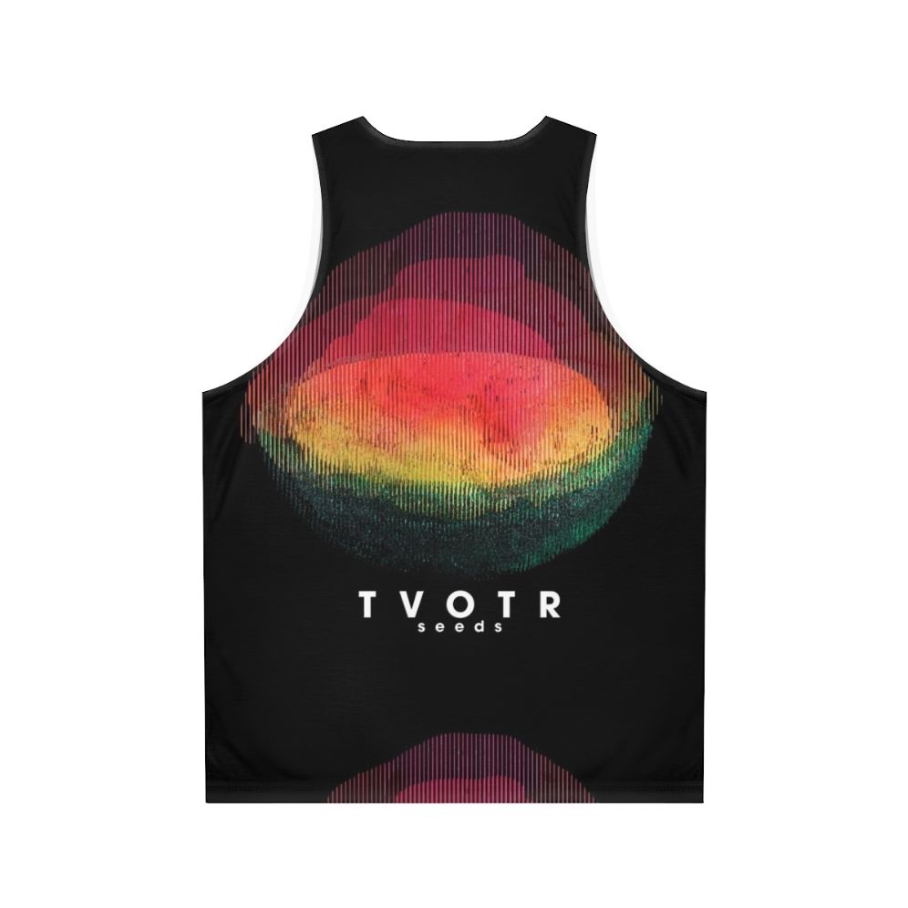 Unisex tank top with TV on the Radio 2022 tour design - Back