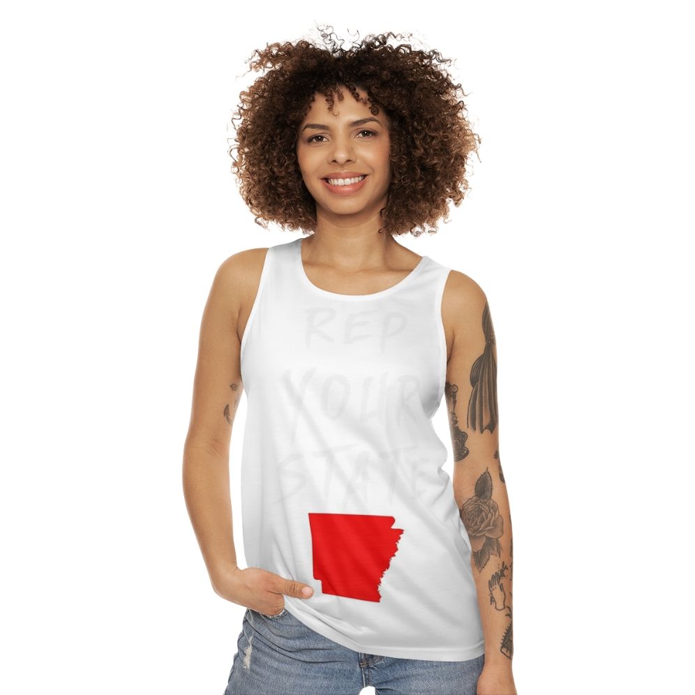 Unisex Arkansas state pride tank top - women