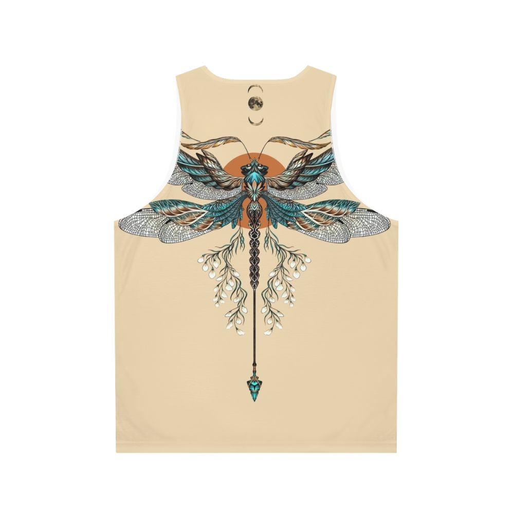 Dragonfly tattoo unisex tank top - Back