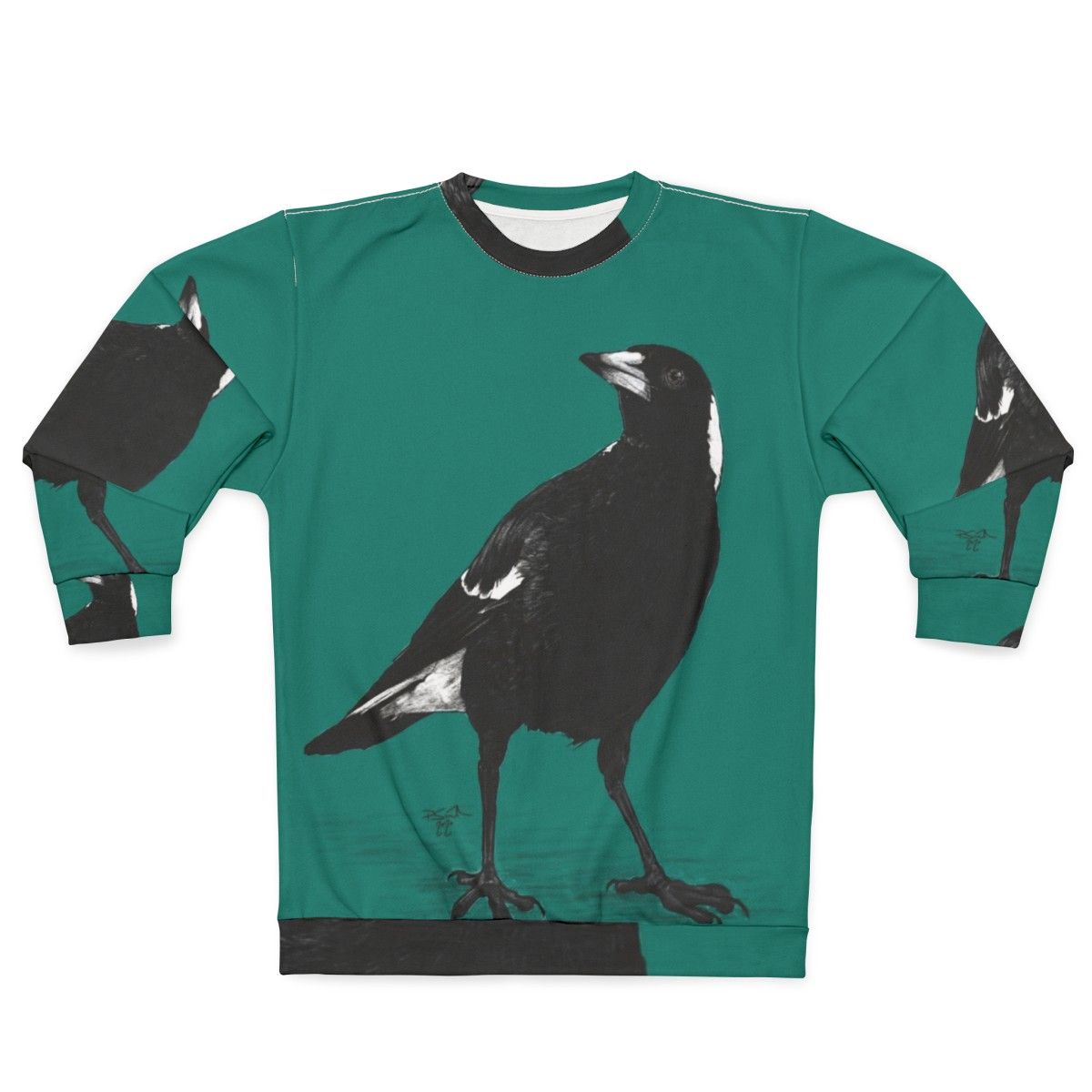 Australian Magpie Black and White Bird Sweatshirt