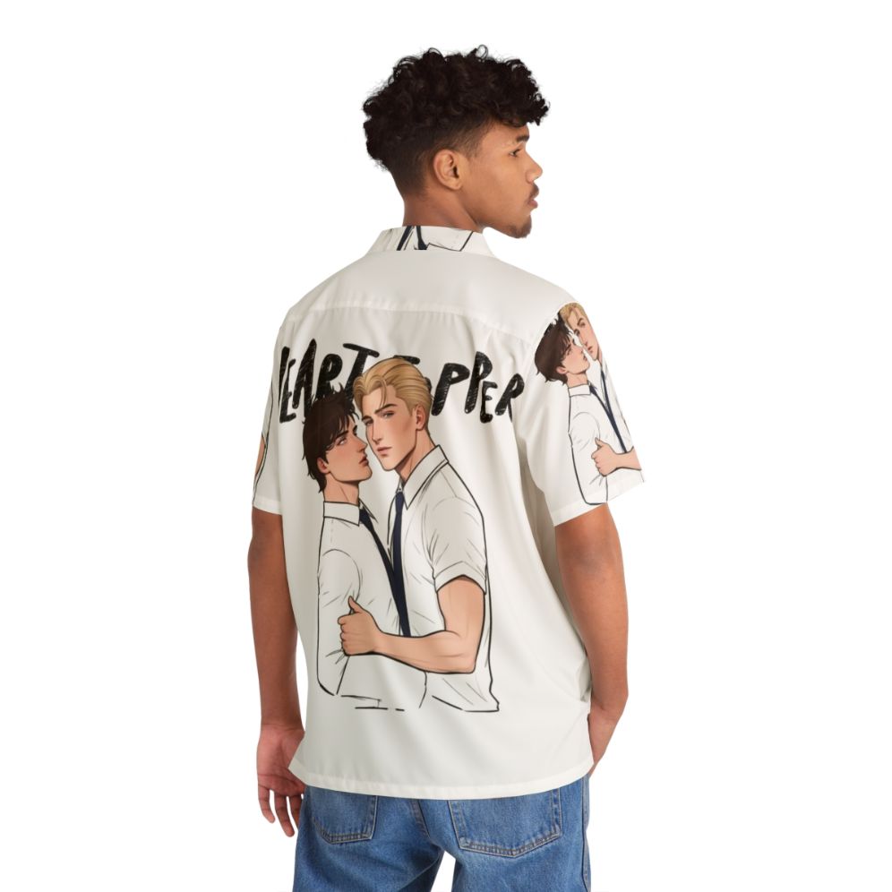 Heartstopper inspired Hawaiian shirt featuring Nick and Charlie - People Back