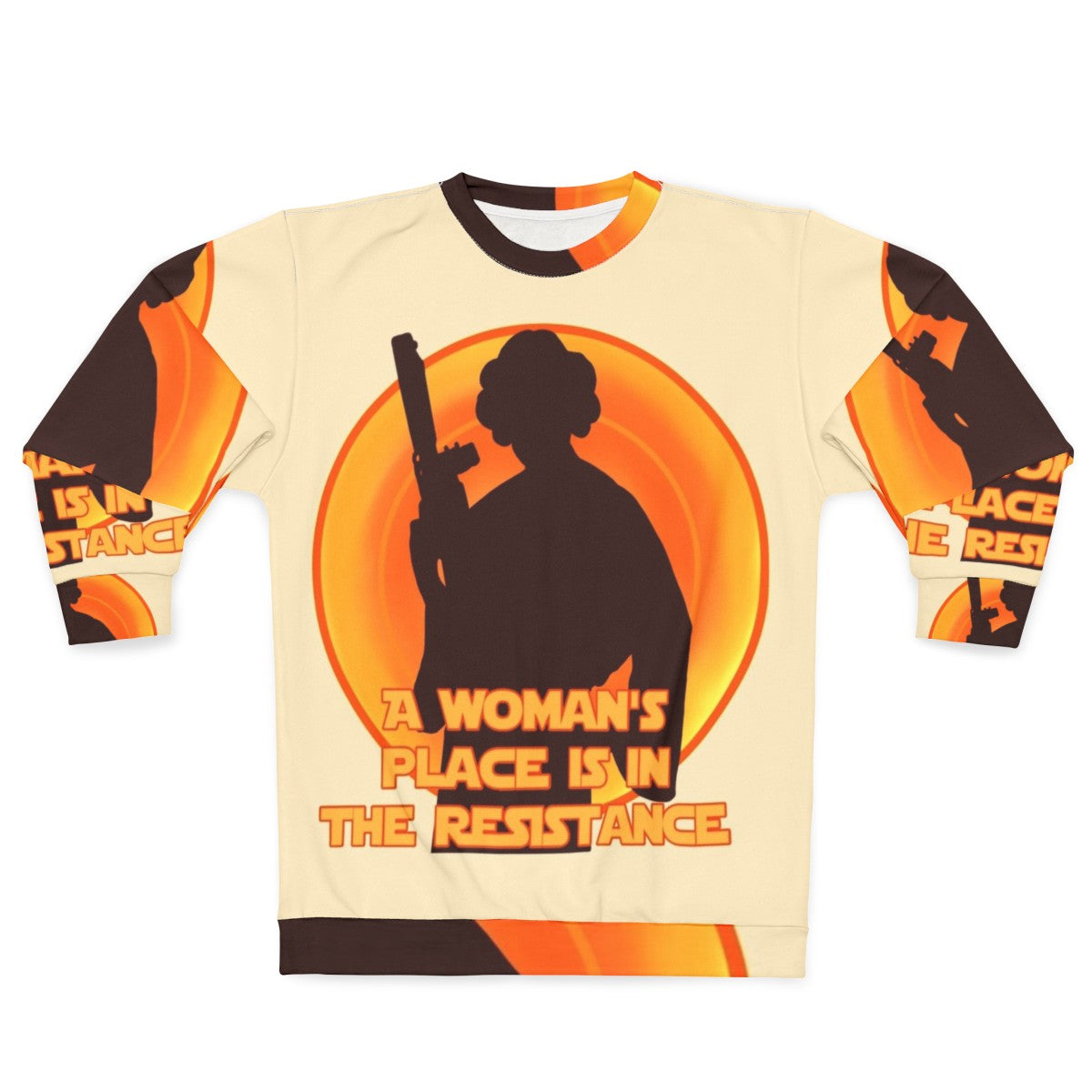 Feminist Resistance Sweatshirt with Star Wars-inspired design