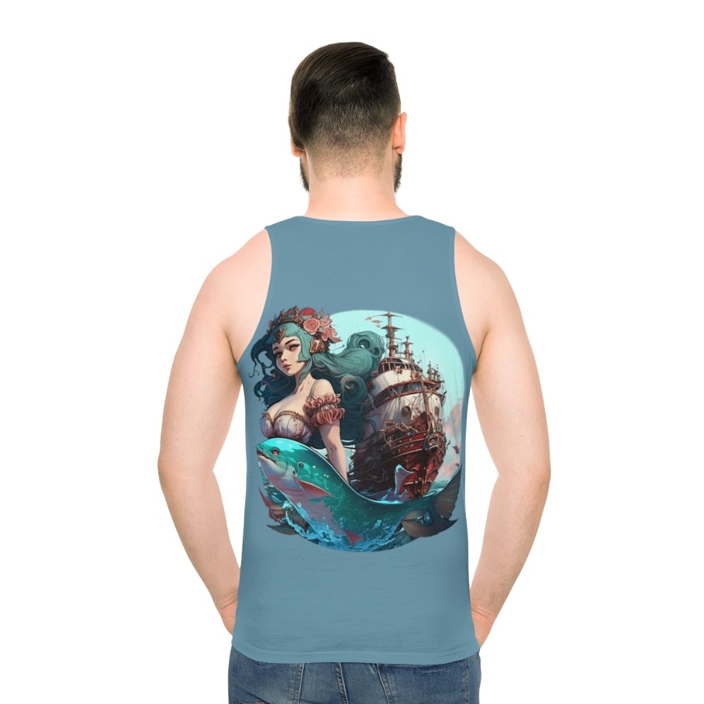 Mythical Sea Creatures Unisex Tank Top - men back