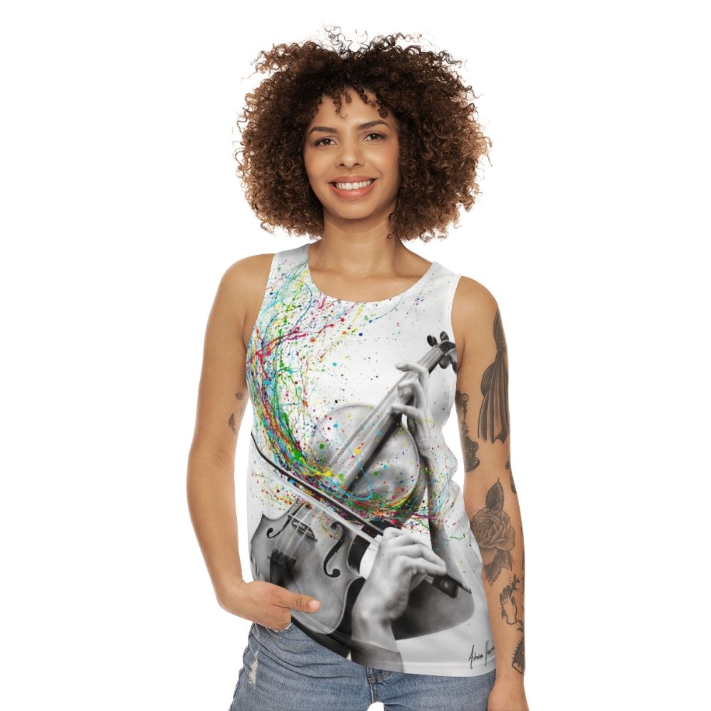 Violin Solo Unisex Tank Top - women