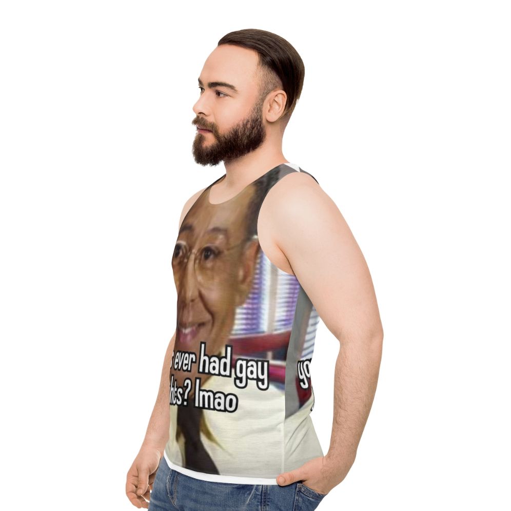 Funny LGBTQ+ pride tank top - men side