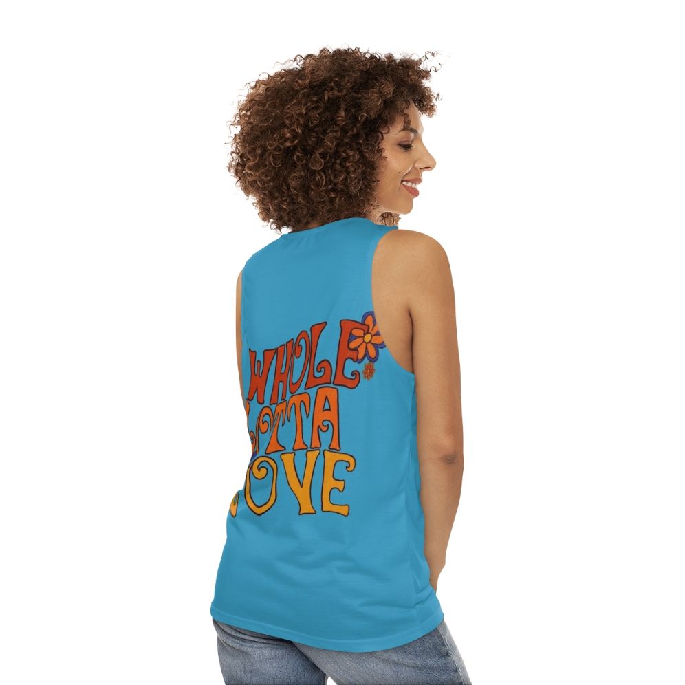 Whole Lotta Love Unisex Rock Tank Top - women back