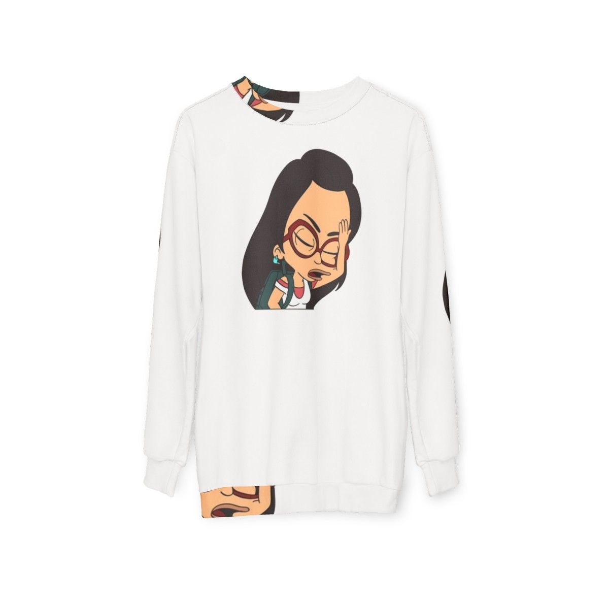 Ali Big Mouth Character Sweatshirt - hanging