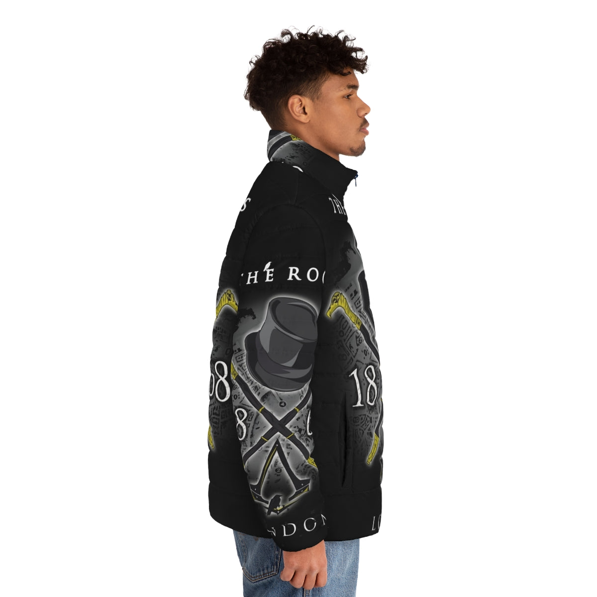 Assassin's Creed Syndicate The Rooks puffer jacket with gaming inspired design - men side right