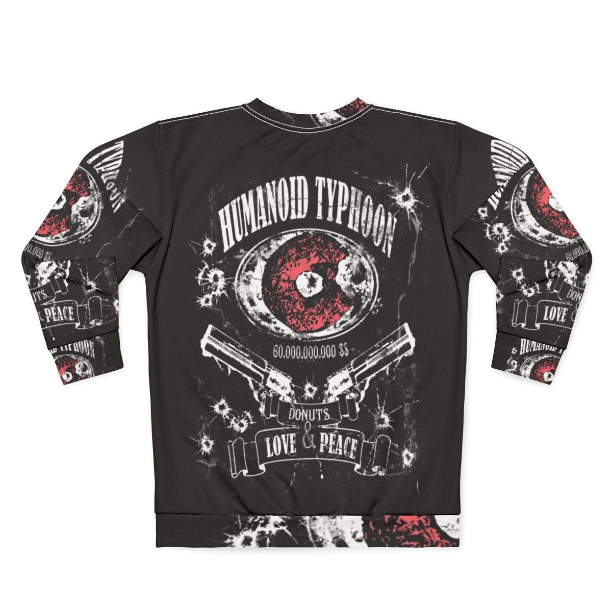 Trigun Vash the Stampede Humanoid Typhoon graphic sweatshirt - Back