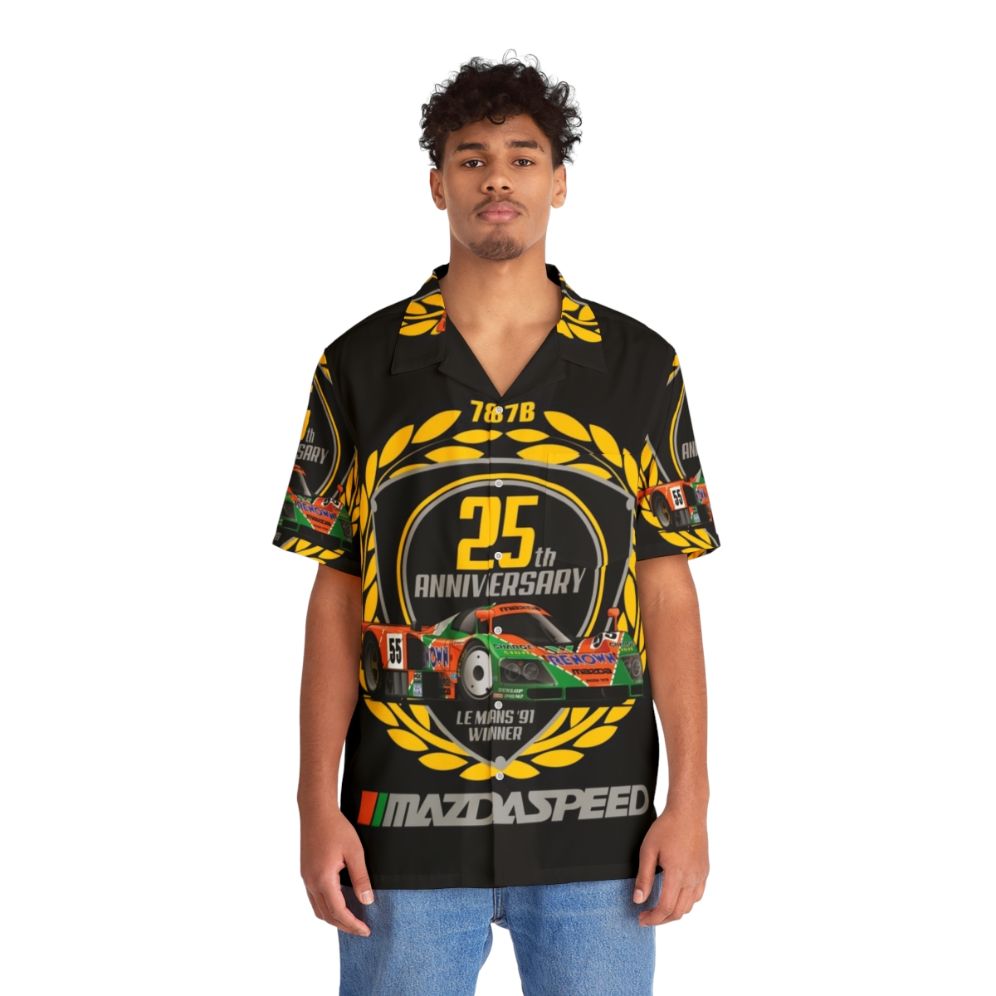 Mazda 787B Hawaiian Shirt for Car Enthusiasts - People Front