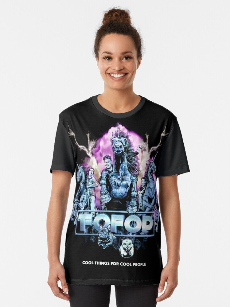 TOFOP/FOFOP graphic t-shirt featuring a cool things design - Women