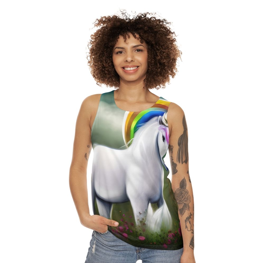 Unisex Legendary Unicorn Fantasy Tank Top - women