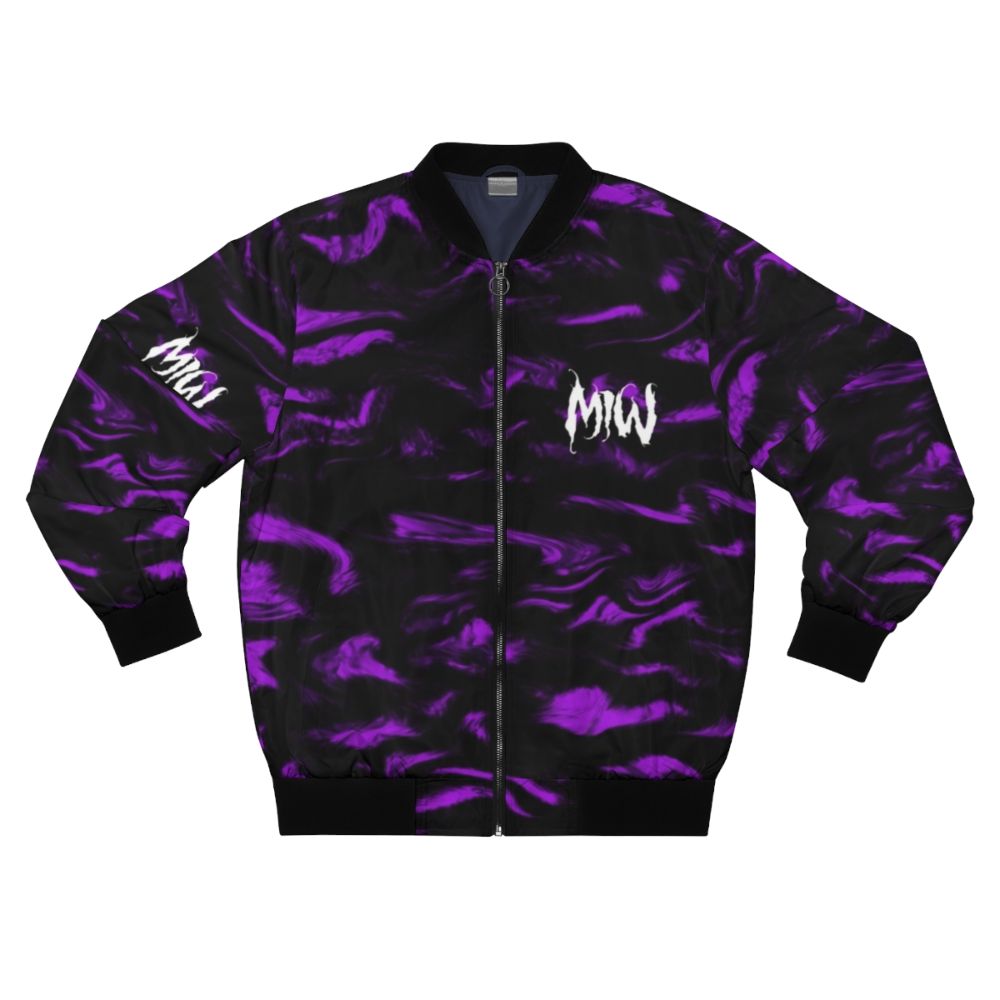 Motionless in White Purple Bomber Jacket with Unique Design