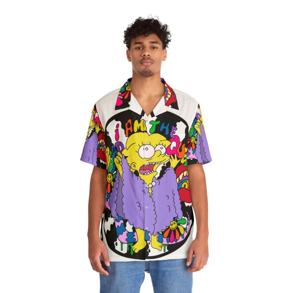 Psychedelic Lizard Hawaiian Shirt - People Front