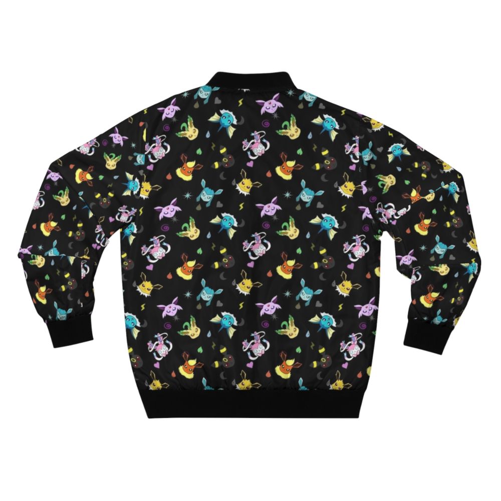 Eeveelutions type pattern bomber jacket with various type symbols - Back