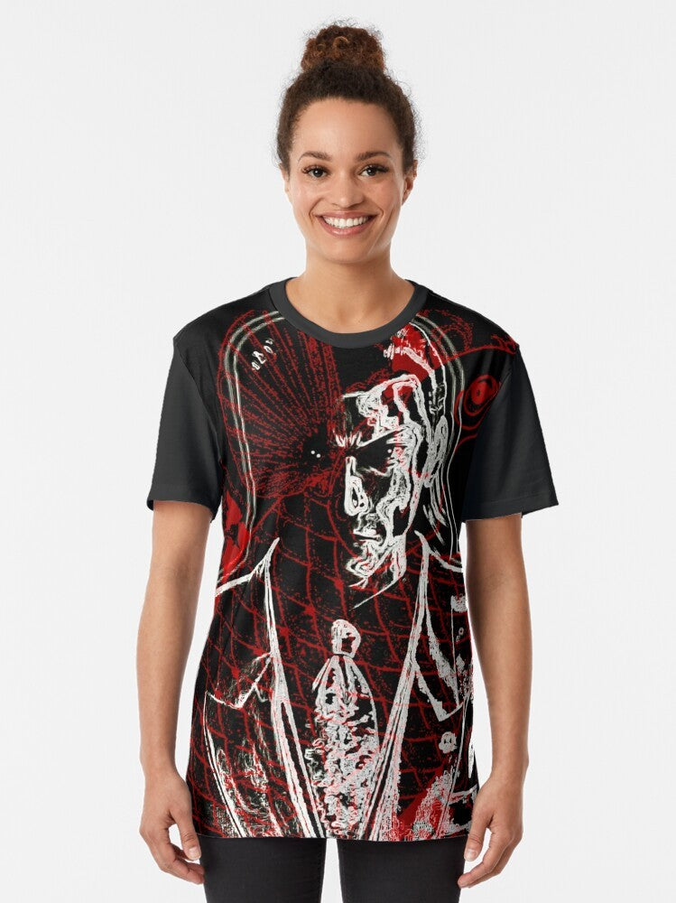 Fallen Kyodai Yakuza Graphic T-Shirt featuring Nishikiyama from the Ryu ga Gotoku (Yakuza) game series - Women