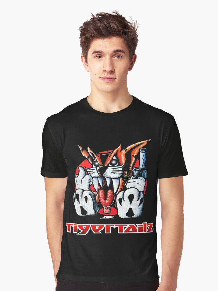 Tigertailz Glam Metal Band Graphic T-Shirt - Men