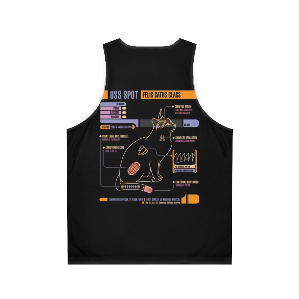 USS Enterprise Star Trek Unisex Tank Top - Back