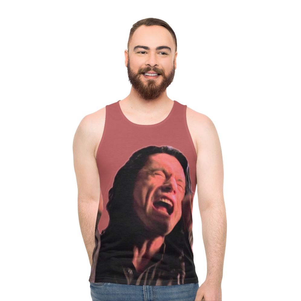 "You're Tearing Me Apart Lisa" The Room Unisex Tank Top - men