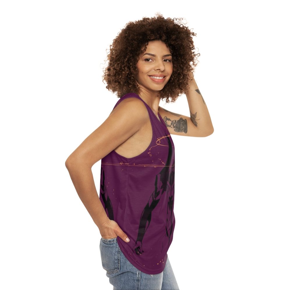 Neon Genesis Evangelion Unit 01 Unisex Tank Top - women side