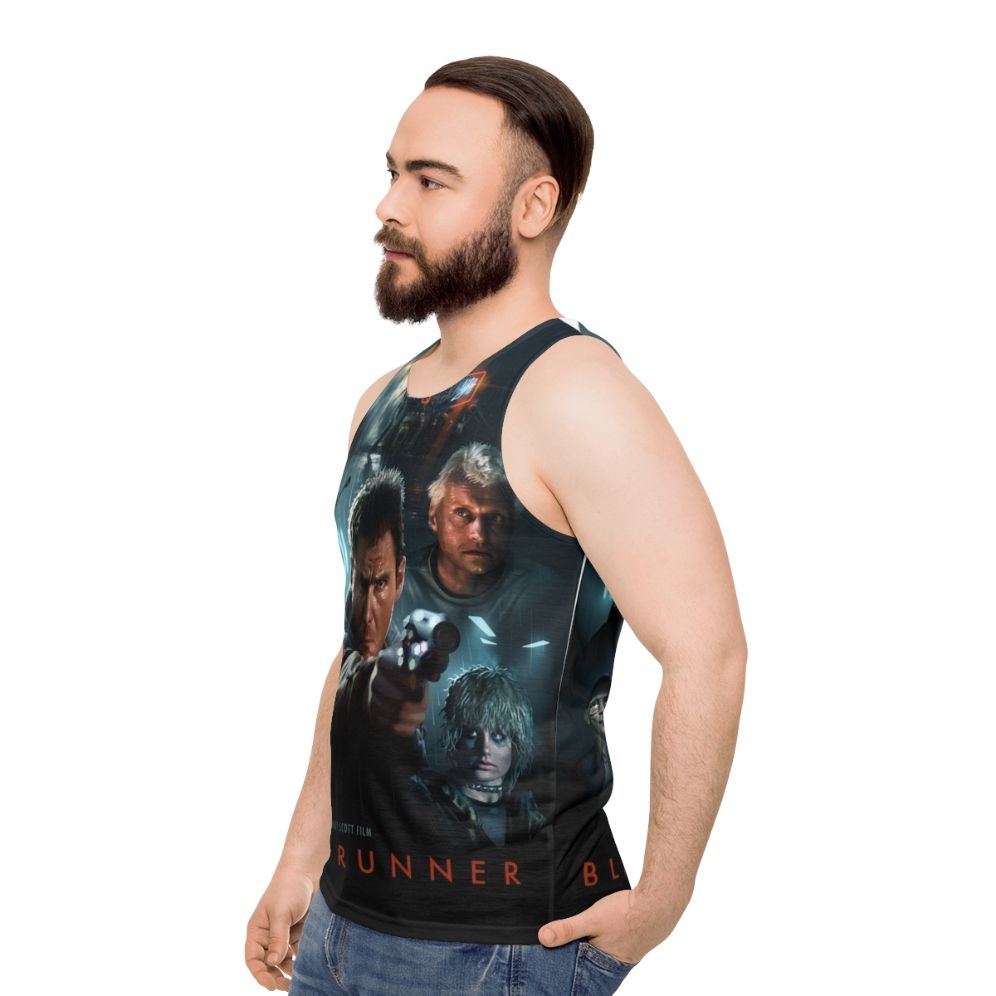 Blade Runner Unisex Sci-Fi Movie Tank Top - men side