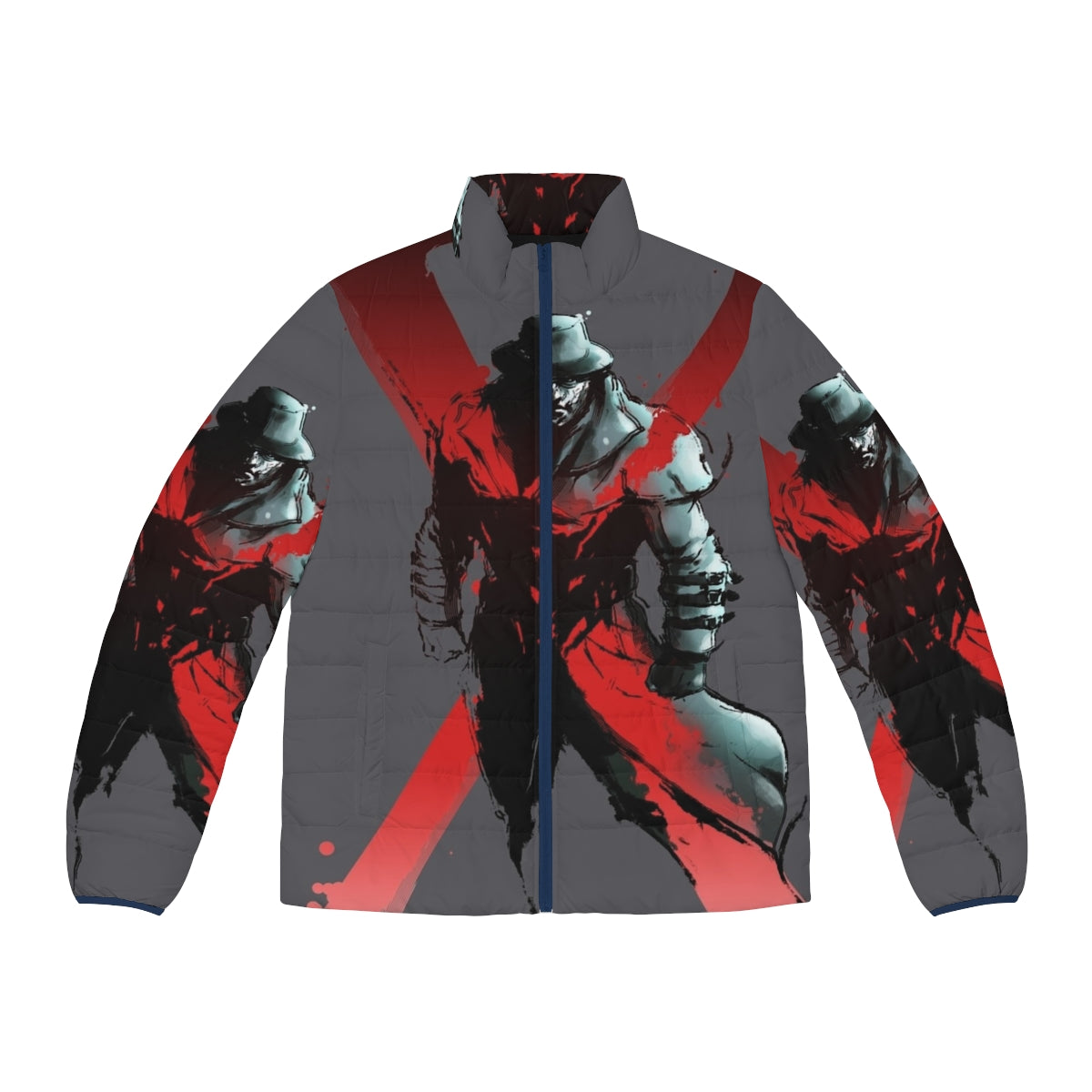 Resident Evil Puffer Jacket featuring the iconic Tyrant character