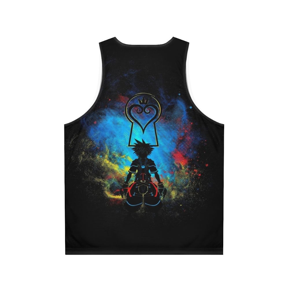 Kingdom Hearts Unisex Tank Top with Space Design - Back