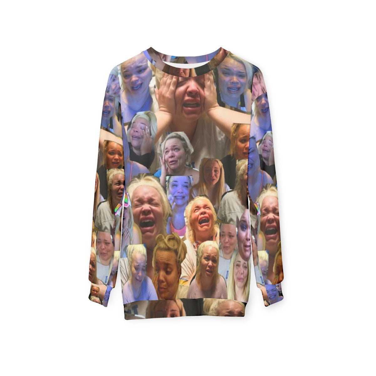 Trisha Paytas Crying Meme Sweatshirt - hanging