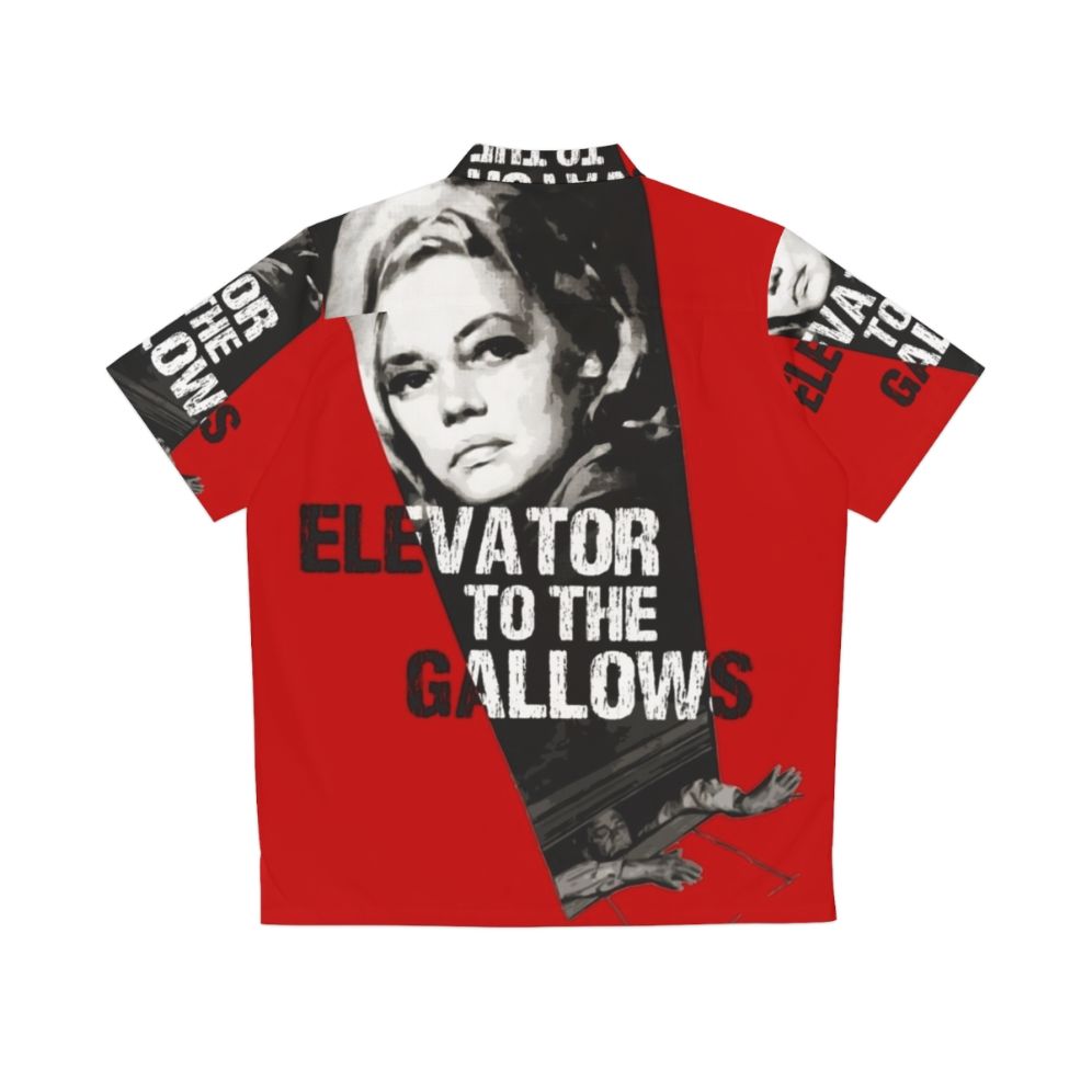 Elevator To The Gallows Hawaiian Shirt - Vintage French Film Noir Design - Back