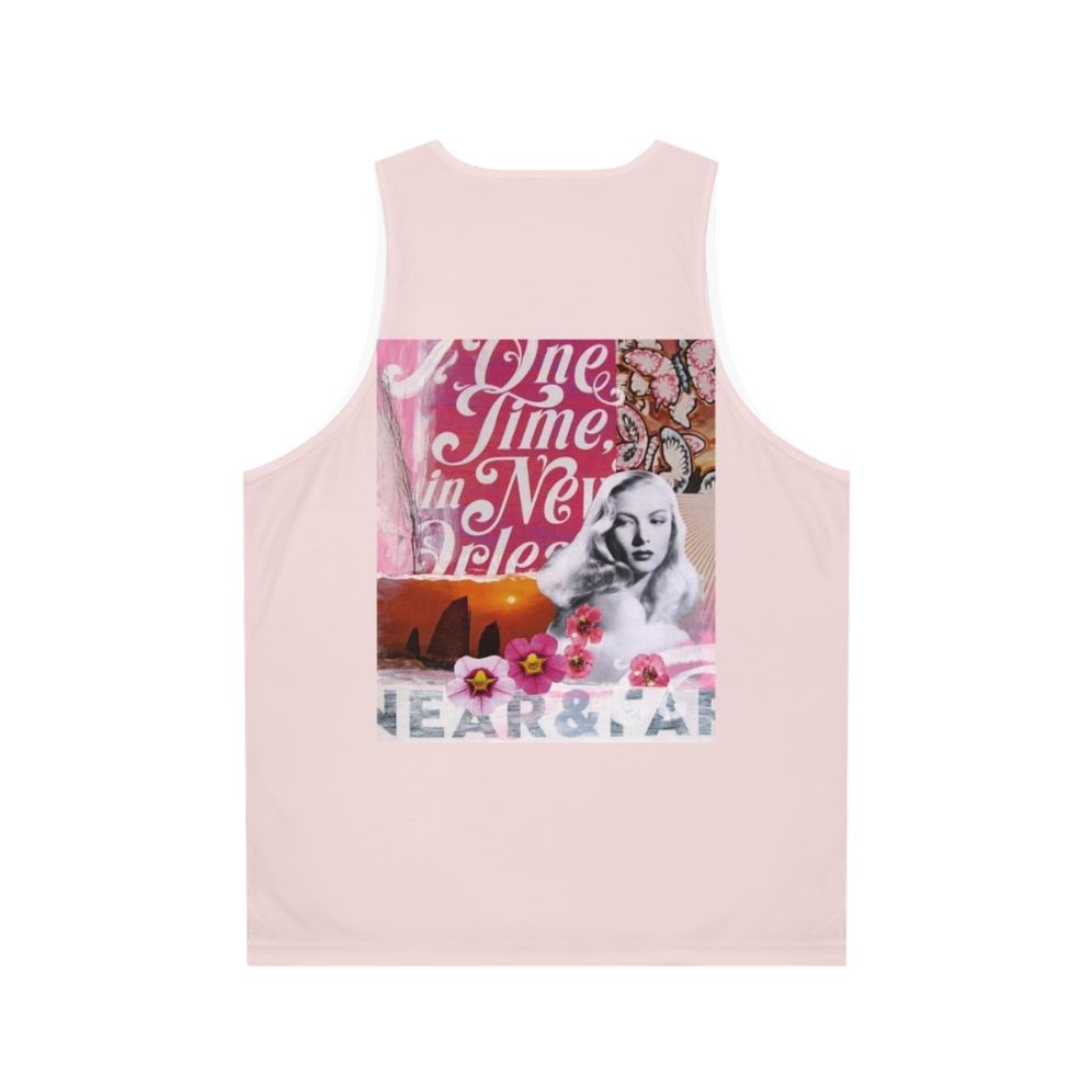 Vintage Veronica Lake collage unisex tank top - Back