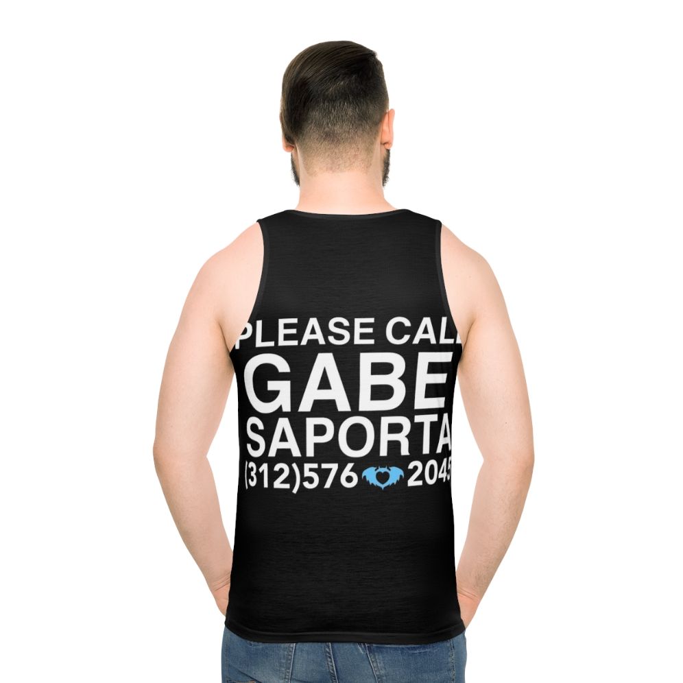 Gabe Saporta Unisex Tank Top - men back