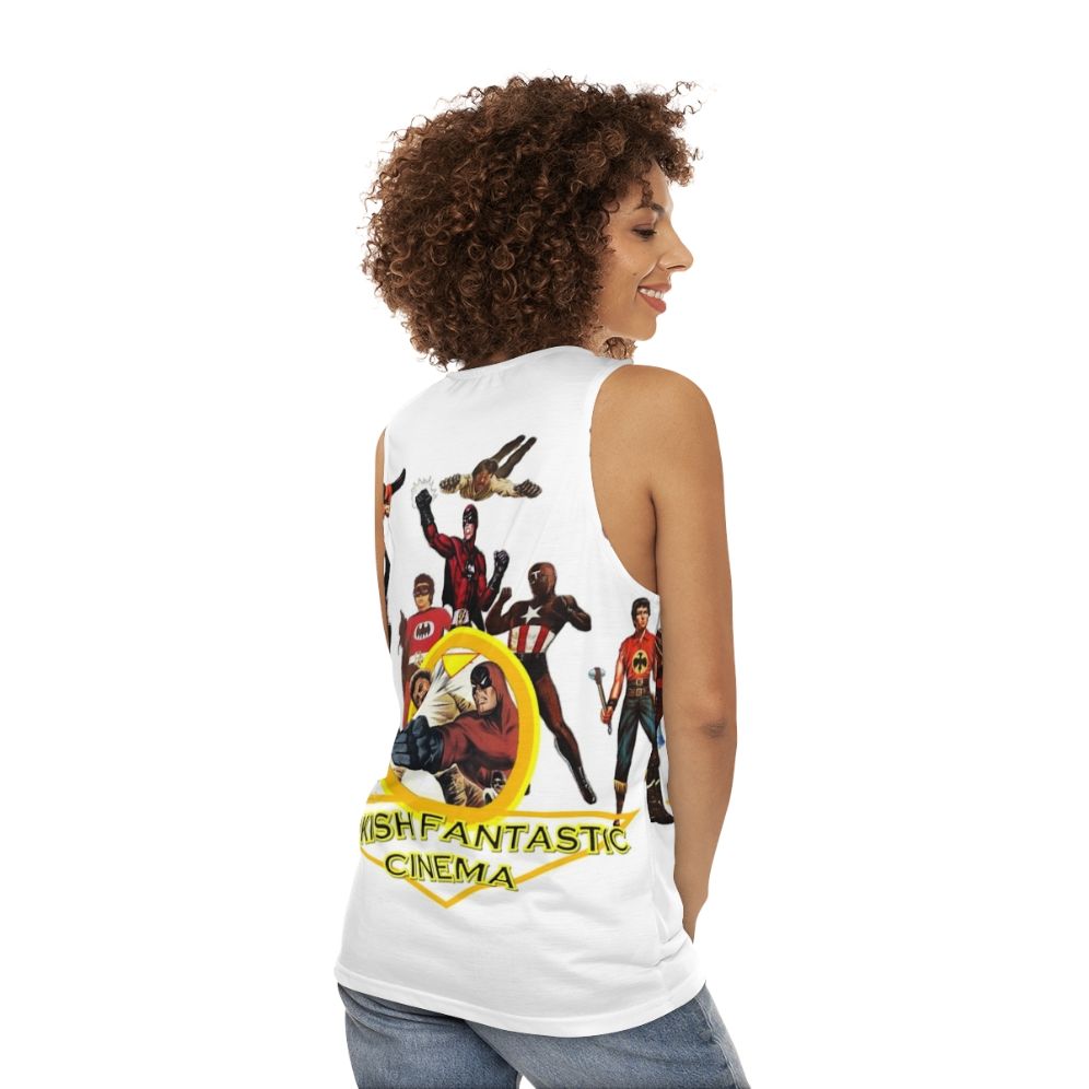 Unisex Turkish Fantasy Cinema Graphic Tank Top - women back