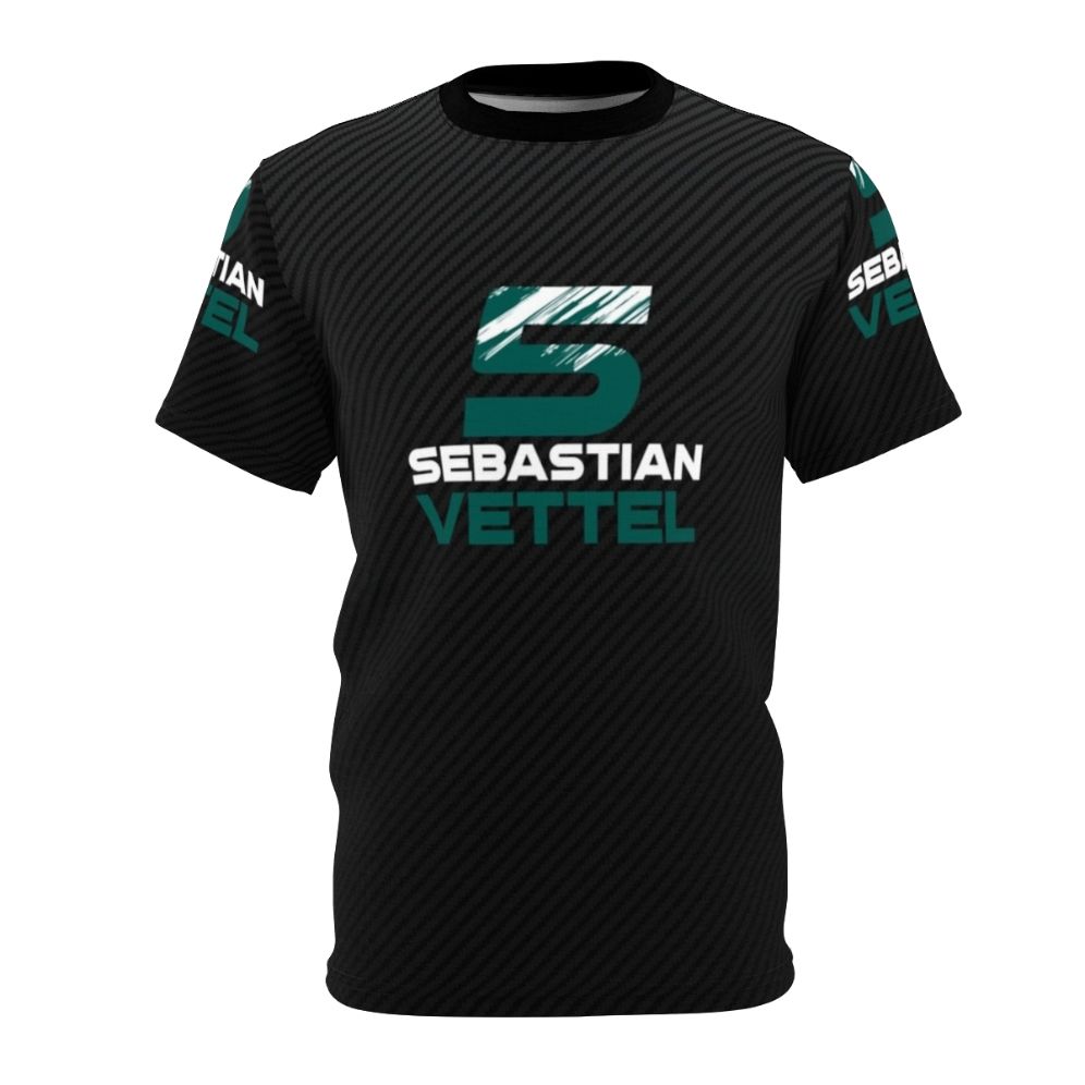 Sebastian Vettel inspired five-time Formula 1 champion racing driver t-shirt