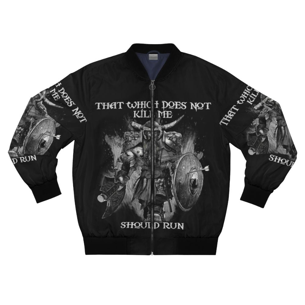 Bruenor Battlehammer Mithral Hall Dwarf Bomber Jacket featuring Forgotten Realms imagery