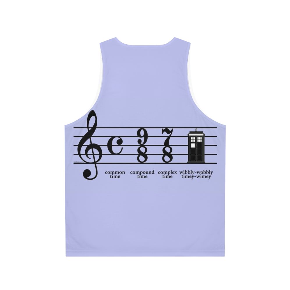 Timey Wimey Doctor Who Unisex Tank Top - Back