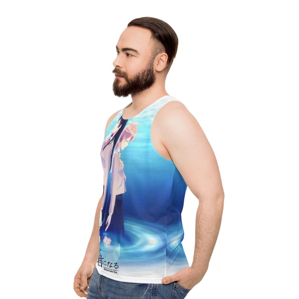 Bloom Into You Yagate Kimi Ni Naru Unisex Anime Tank Top - men side