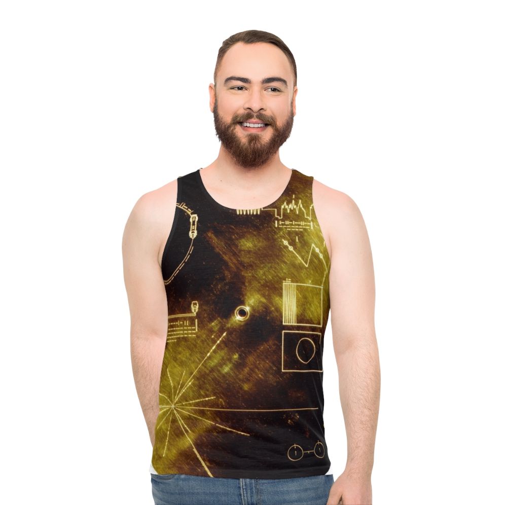 Voyager Golden Record Unisex Tank Top - men