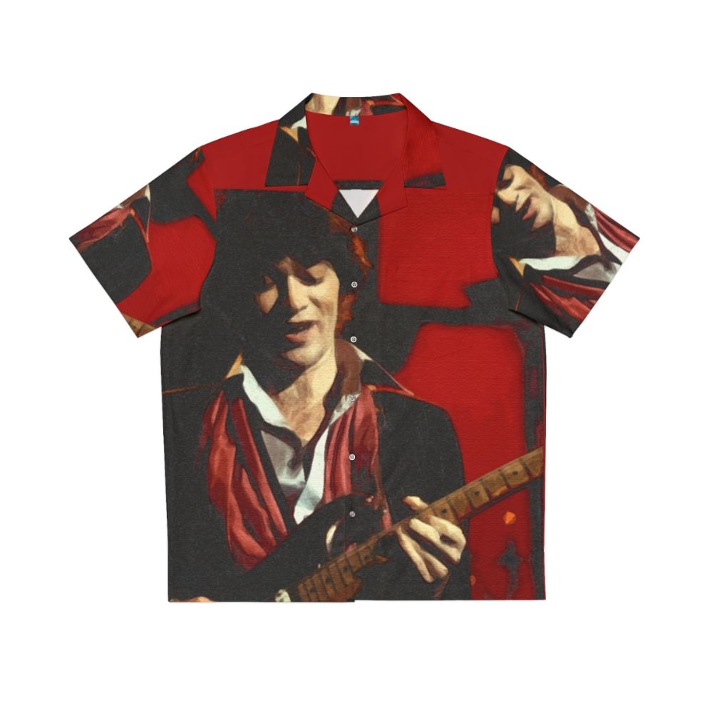 Robbie Robertson Hawaiian Shirt with Retro Music Inspired Pattern