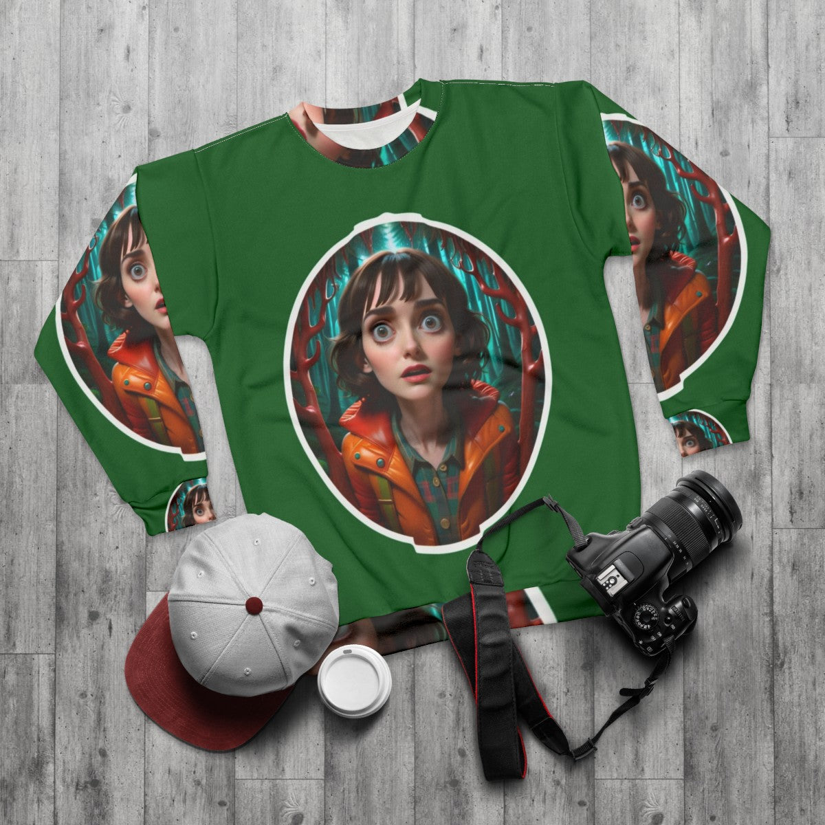 Stranger Things Joyce Byers Netflix Series Sweatshirt - flat lay