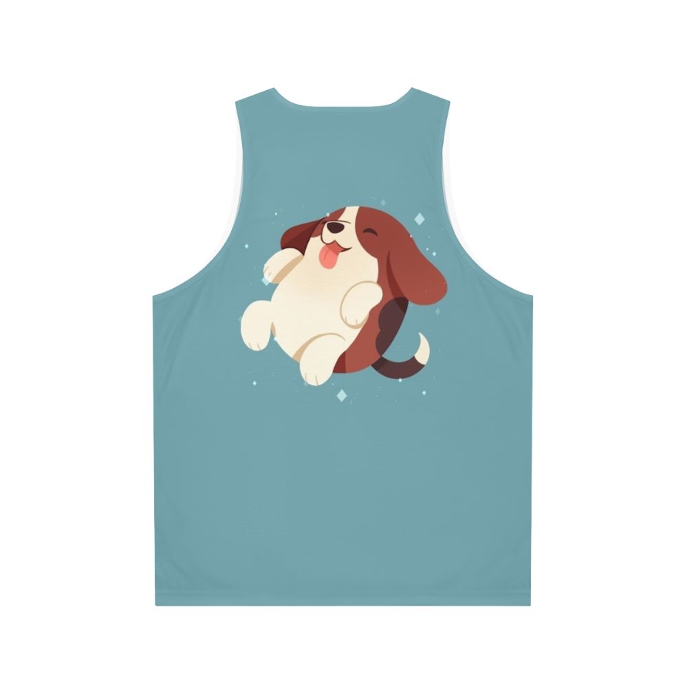 Beagle puppy on adorable unisex tank top - Back