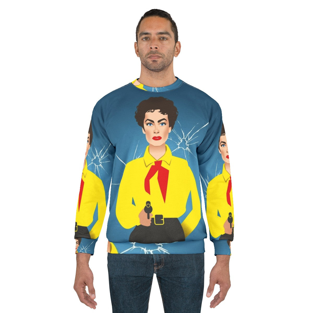 Vienna sweatshirt featuring vintage Hollywood diva style and Alejandro Mogolloart - men