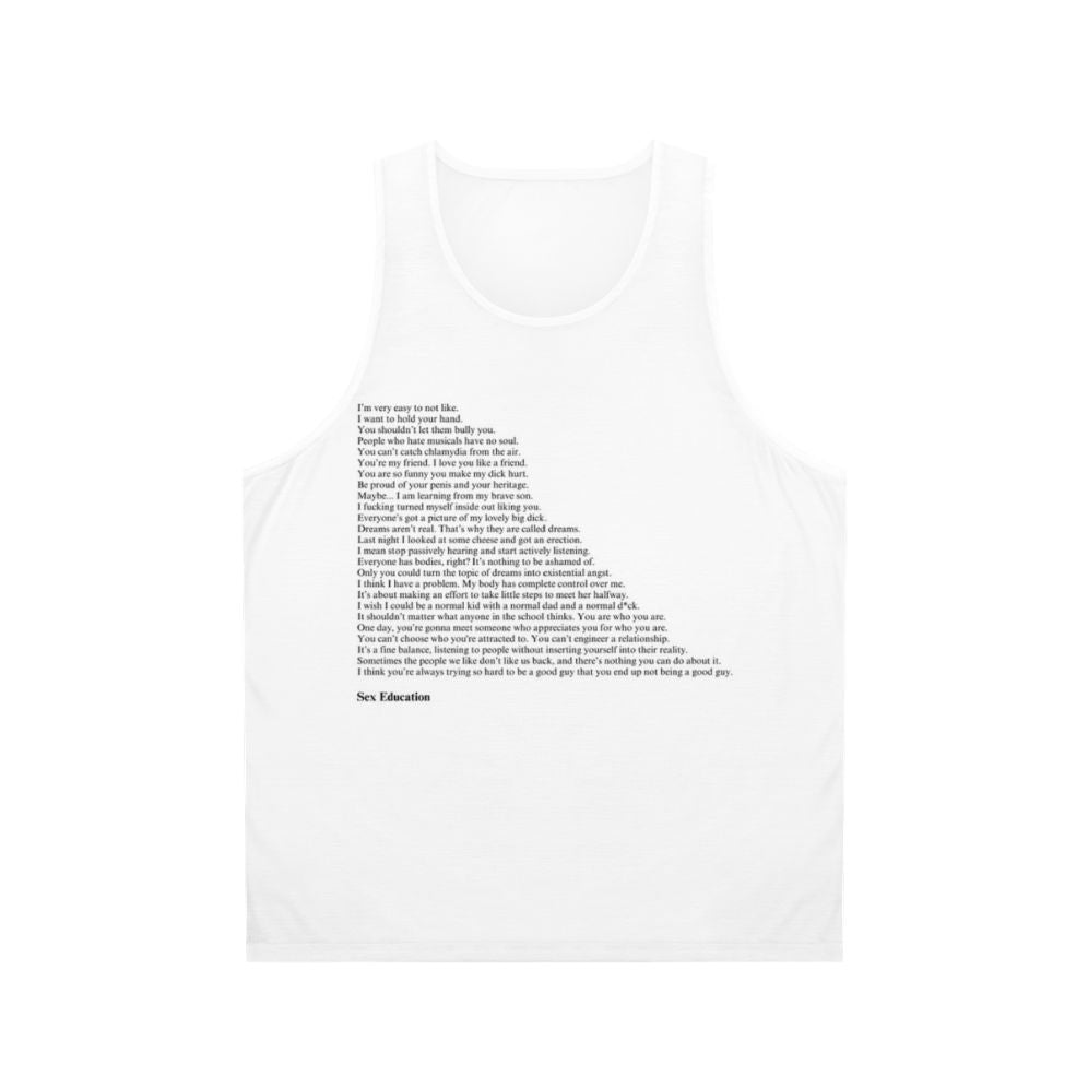 Sex Education Quotes Unisex Tank Top