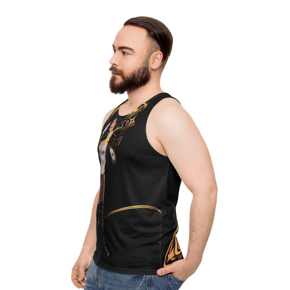 Zatanna Z Unisex Tank Top featuring DC Comics superhero character - men side