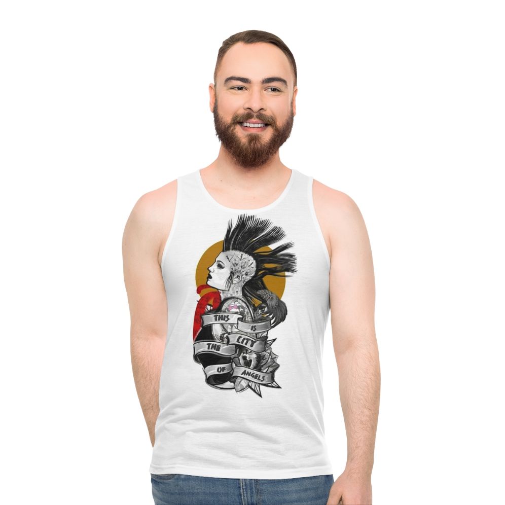 Punk rock unisex tank top - men