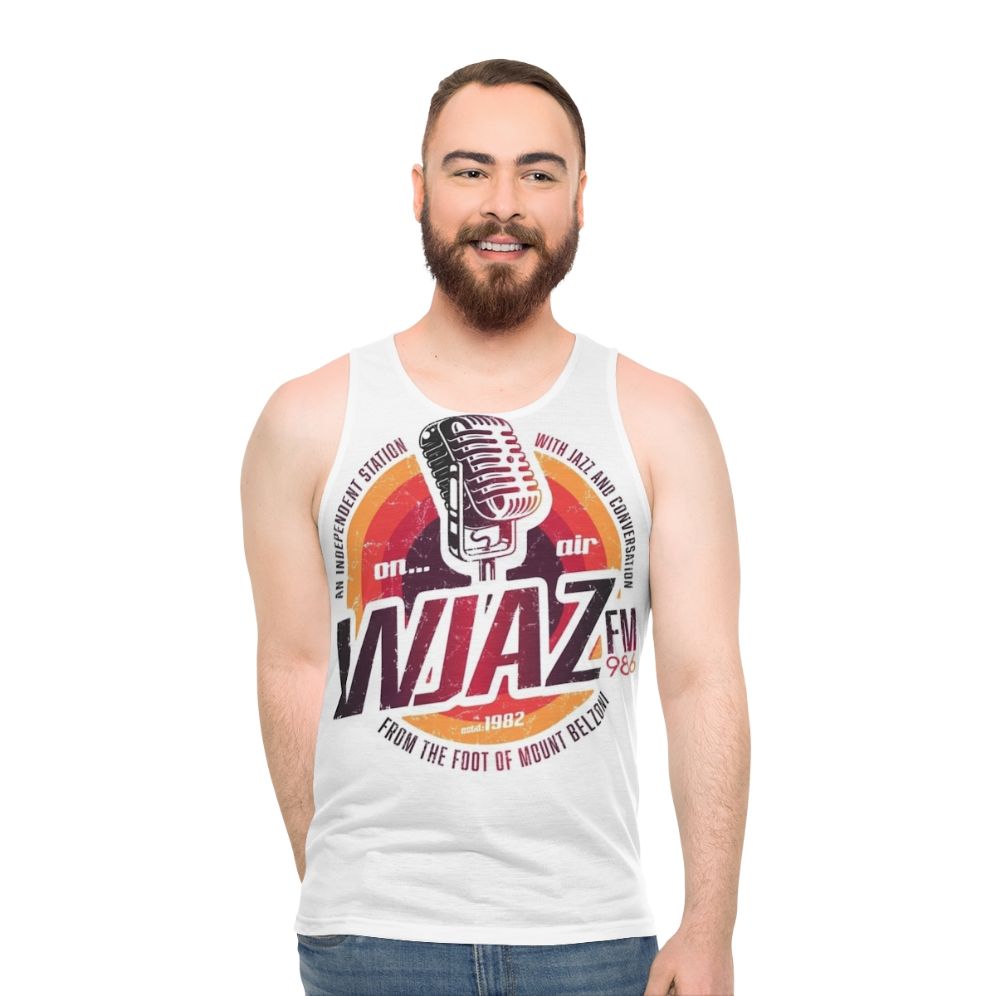 Vintage Radio Design WJAZ Unisex Tank Top - men