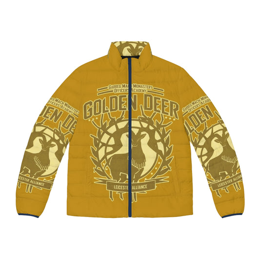 Golden Deer Puffer Jacket - Fire Emblem inspired video game outerwear